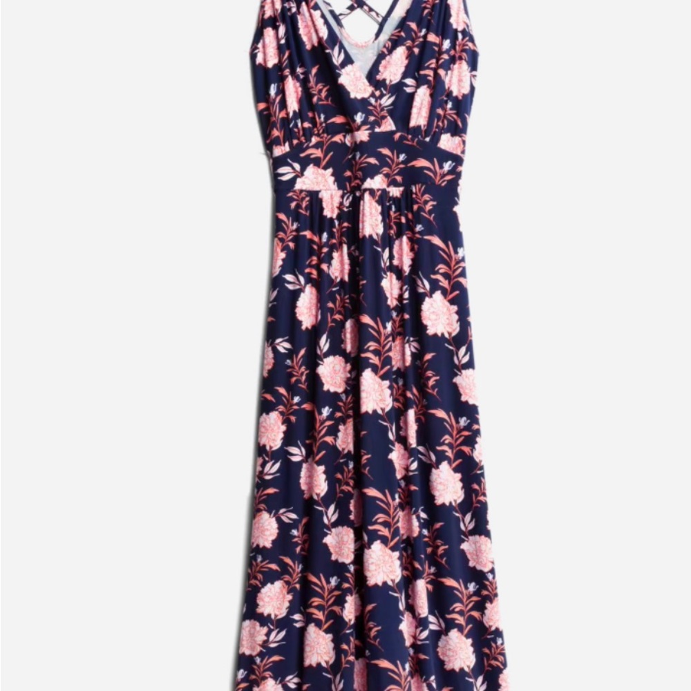 Jianna Knit Maxi Dress Size 2X in Navy